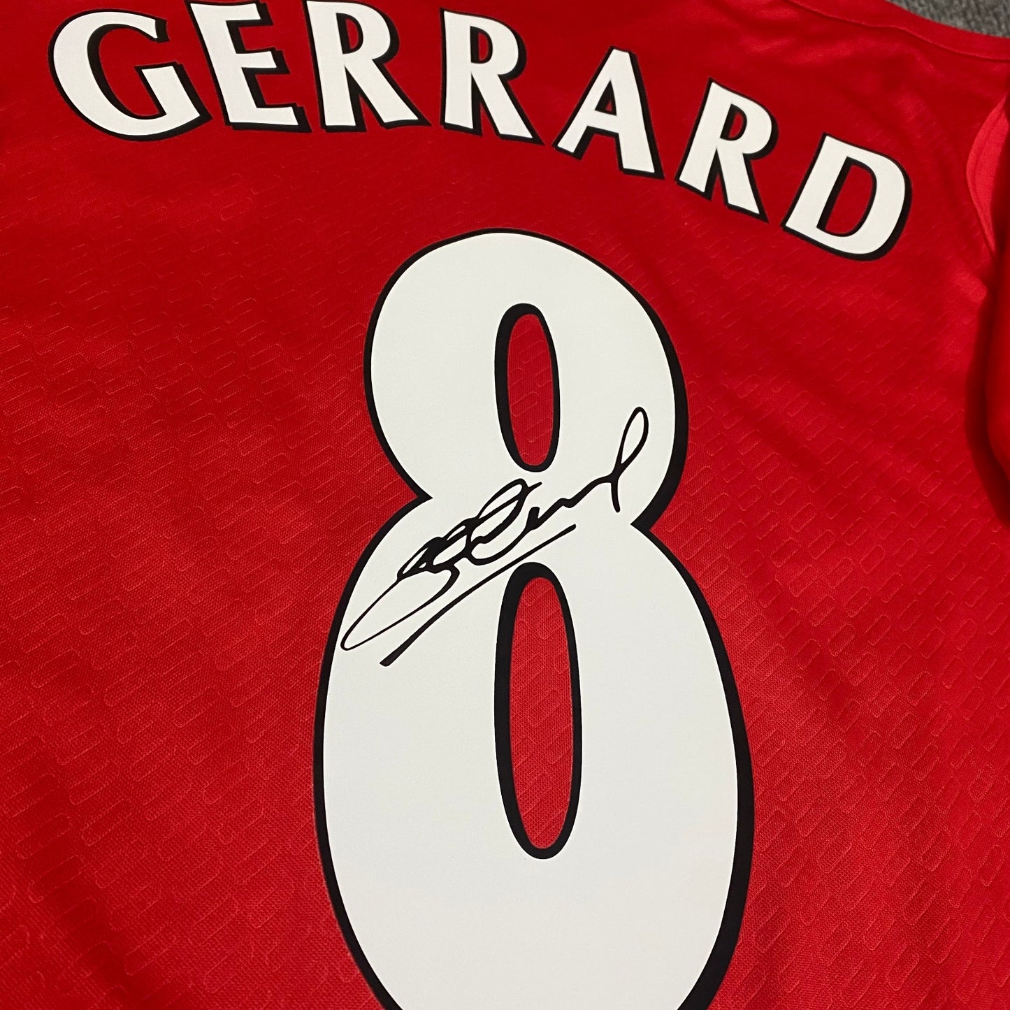 Steven Gerrard Signed Liverpool 04/05 Home Jersey Shirt - COA - Signature Version