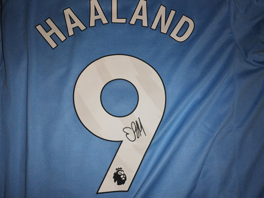 Erling Haaland Signed Man City 25/26 Home Jersey Shirt - COA - Signature Version