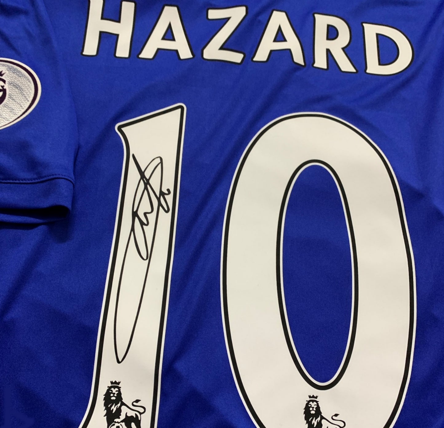 Eden Hazard Signed Chelsea 16/17 Home Jersey Shirt - COA - Signature Version