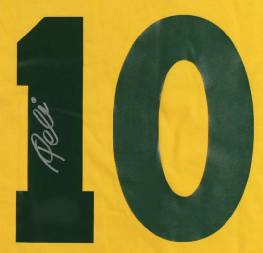 Pele Signed Brazil 1970 Jersey Shirt - COA - Signature Version