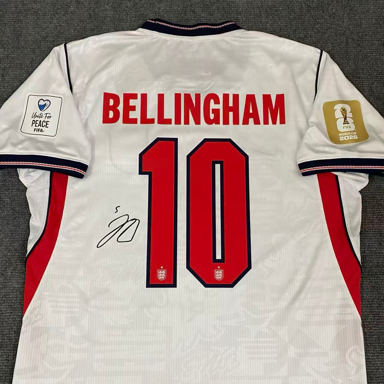 Jude Bellingham Signed England 2026 World Cup Jersey Shirt - COA - Signature Version