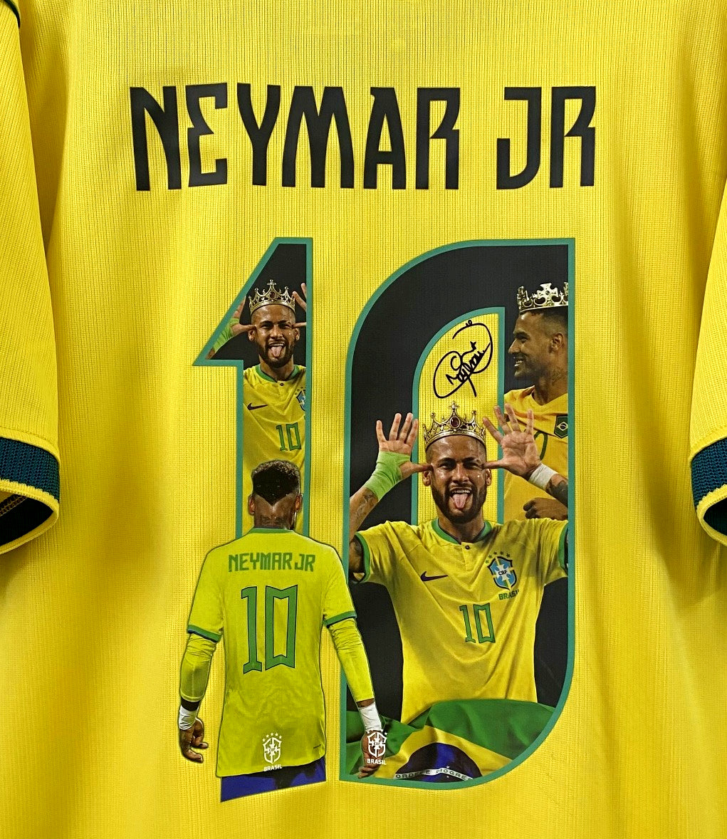 Neymar Jr Signed Brazil 2026/27 Retirement Jersey Shirt - COA - Signature Version