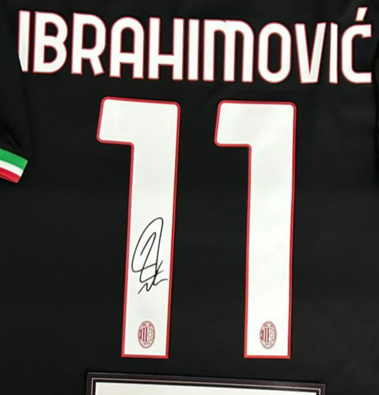 Zlatan Ibrahimovic Signed AC Milan 22/23 Home Jersey Shirt - COA - Signature Version