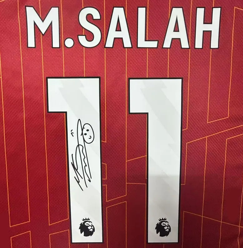 Mo Salah Signed Liverpool 24/25 Home Jersey Shirt - COA - Signature Version