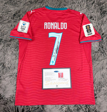 Cristiano Ronaldo Signed Portugal 2026/27 Home Jersey Shirt - COA - Signature Version