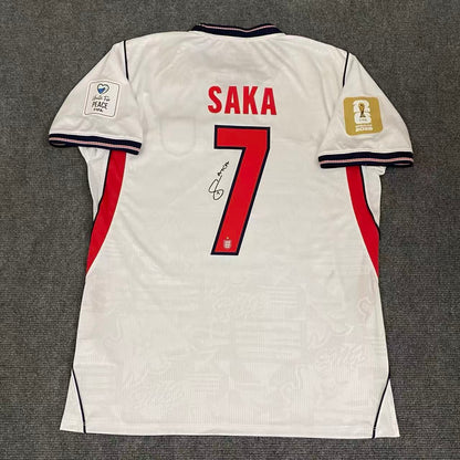 Bukayo Saka Signed England 2026 World Cup Jersey Shirt - COA - Signature Version