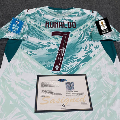 Cristiano Ronaldo Signed Portugal 2026/27 Away Jersey Shirt - COA - Signature Version