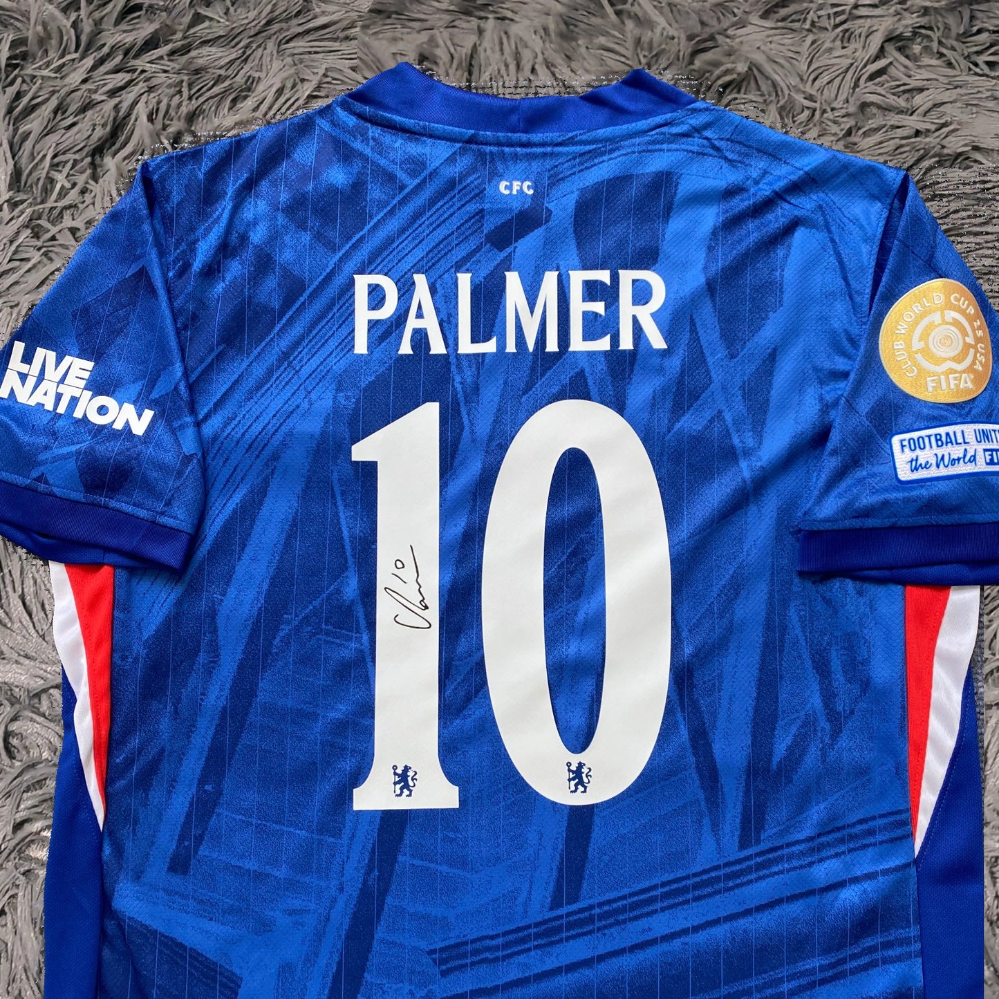 Cole Palmer Signed Chelsea 25/26 CWC Final Jersey Shirt - COA - Signature Version