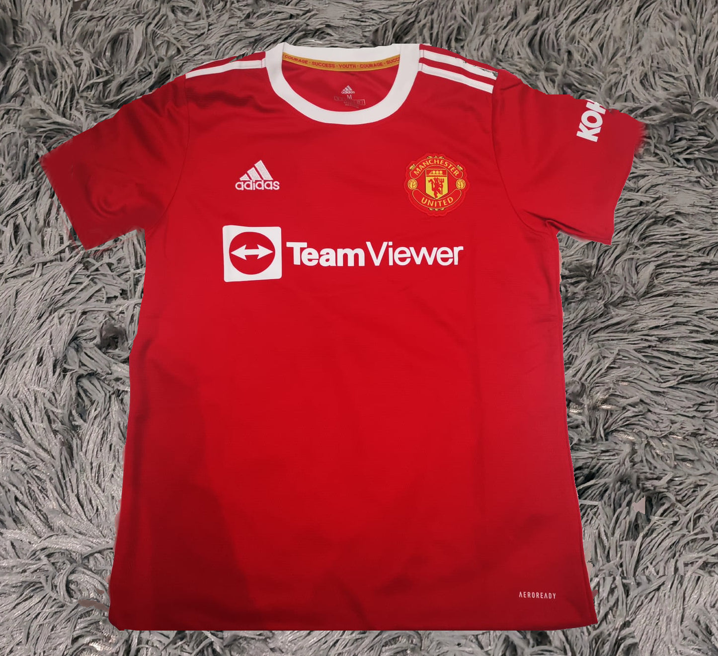 Cristiano Ronaldo Signed Man United 21/22 Home Jersey Shirt - COA - Signature Version