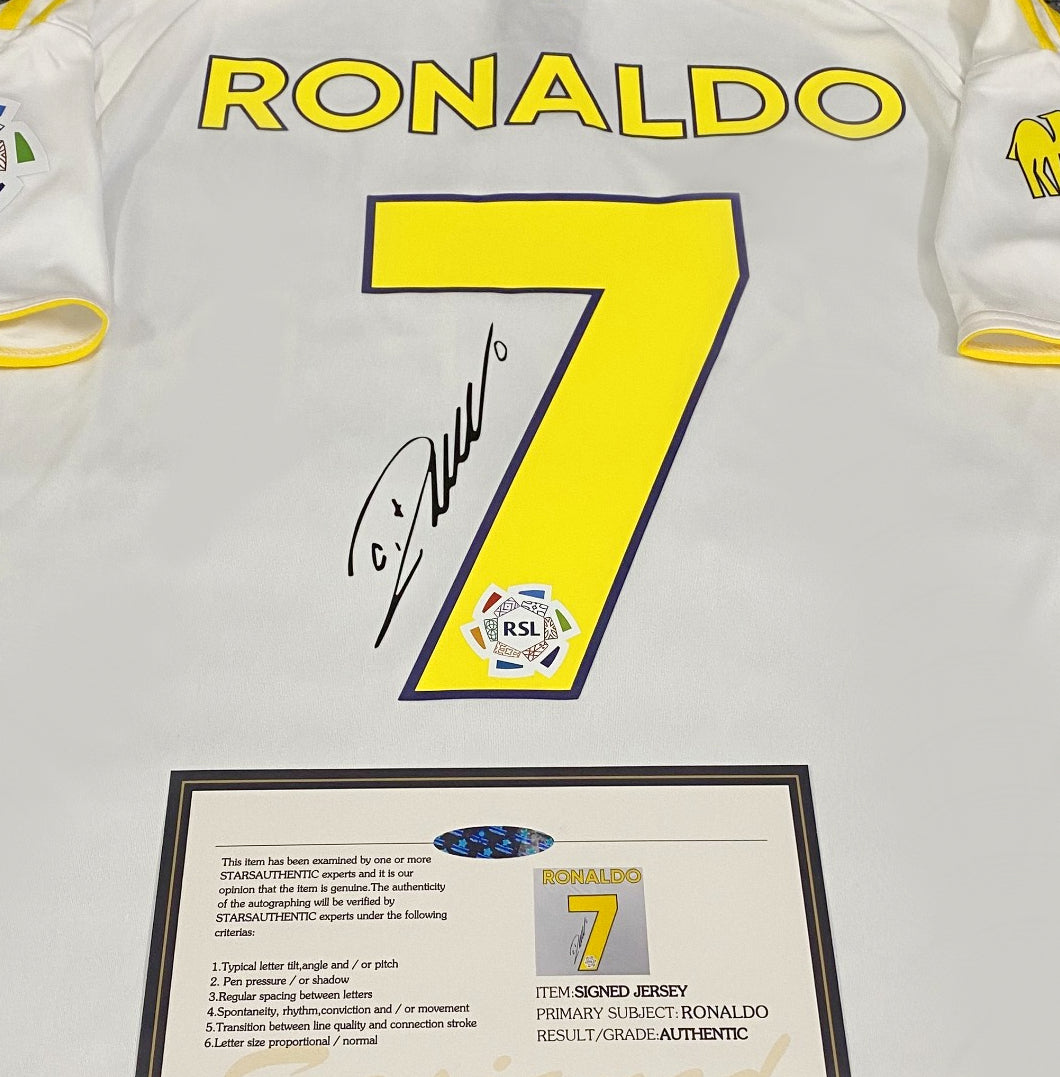 Cristiano Ronaldo Signed Al Nassr 25/26 Third Jersey Shirt - COA - Signature Version