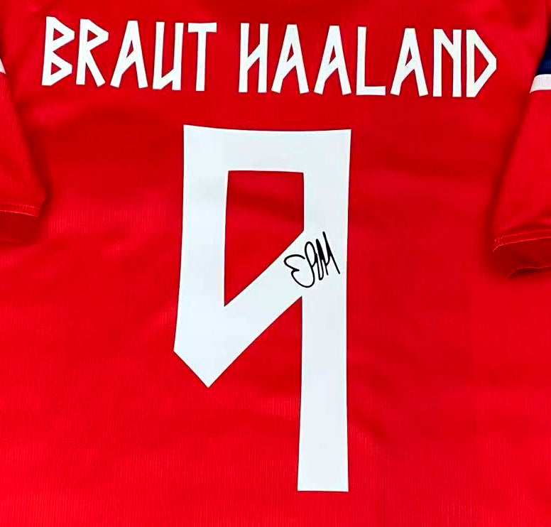 Erling Haaland Signed Norway 2026/27 Home Jersey Shirt - COA - Signature Version