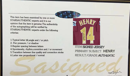 Thierry Henry Signed Arsenal 05/06 Highbury Jersey Shirt - COA - Signature Version