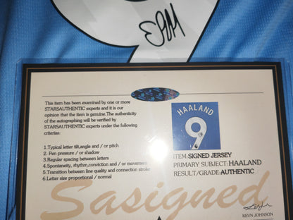 Erling Haaland Signed Man City 25/26 Home Jersey Shirt - COA - Signature Version