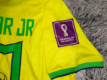 Neymar Jr Signed Brazil 2022 Home Jersey Shirt - COA - Signature Version