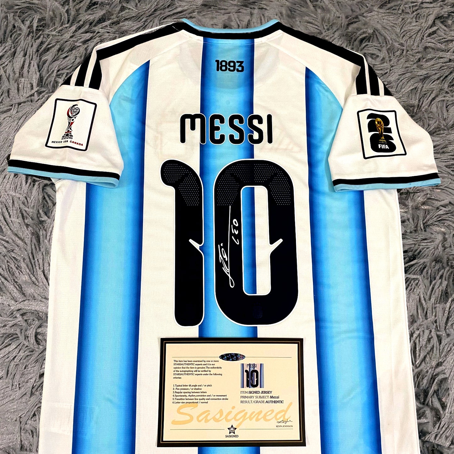 Lionel Messi Signed Argentina 2026/27 Home Jersey Shirt - COA - Signature Version
