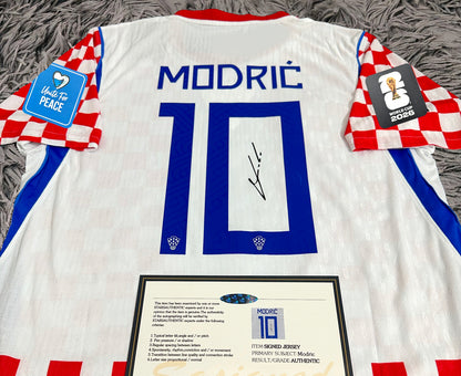 Luka Modric Signed Croatia 2026/27 Home Jersey Shirt - COA - Signature Version