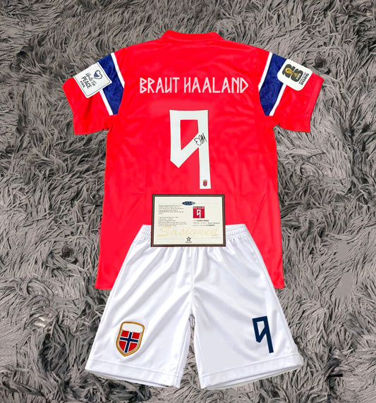Erling Haaland Signed Norway 2026/27 Home Jersey Shirt - COA - Signature Version
