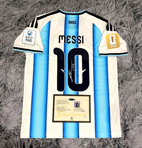 Lionel Messi Signed Argentina 2026/27 Home Jersey Shirt - COA - Signature Version