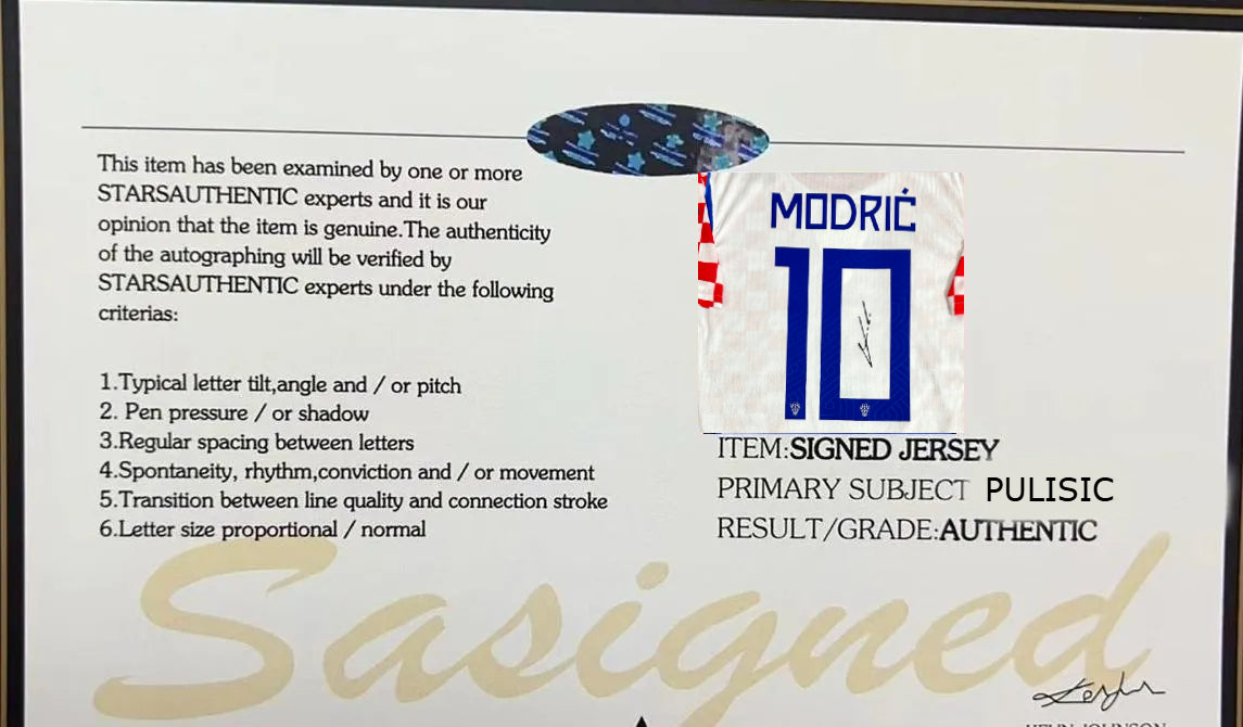 Luka Modric Signed Croatia 2026/27 Home Jersey Shirt - COA - Signature Version