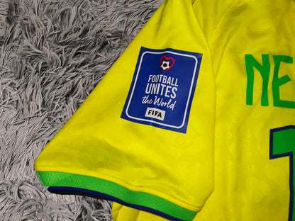 Neymar Jr Signed Brazil 2022 Home Jersey Shirt - COA - Signature Version