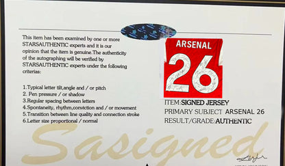 Arsenal Full Team Signed 25/26 Jersey Shirt - COA - Signature Version