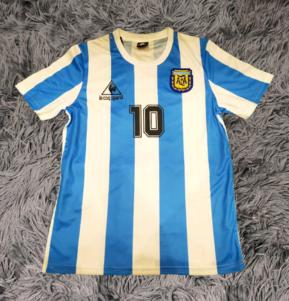 Diego Maradona Signed Argentina 1986 Jersey Shirt - COA - Signature Version