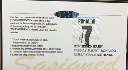 Cristiano Ronaldo Signed Real Madrid 15/16 Jersey Shirt - COA - Signature Version
