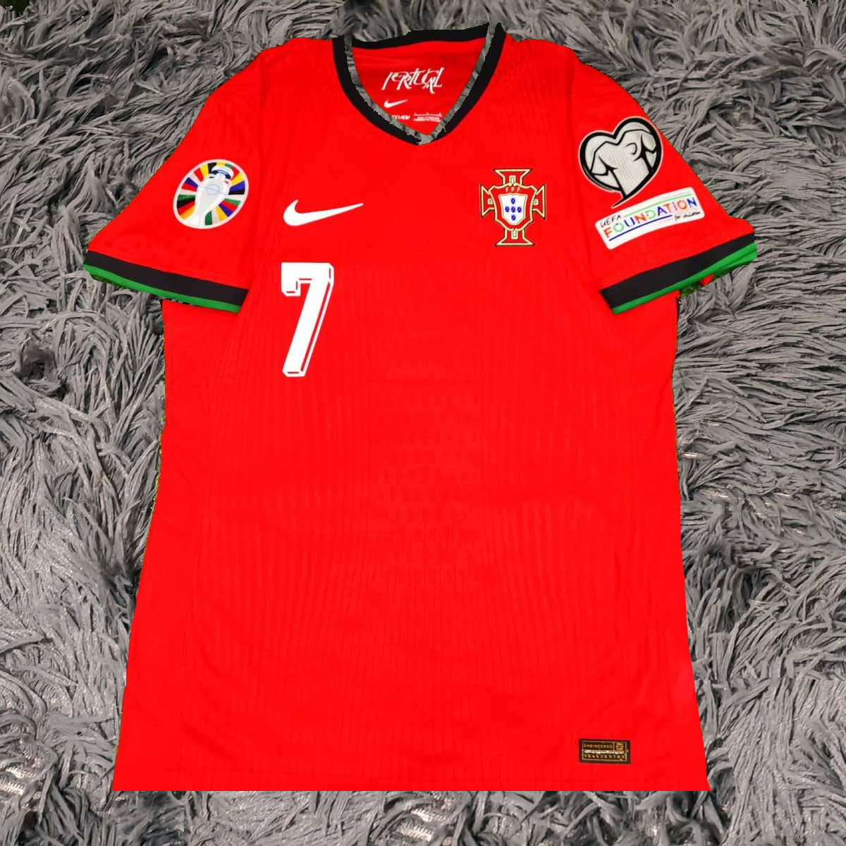 Cristiano Ronaldo Signed Portugal 23/24 Home Jersey Shirt - COA - Signature Version