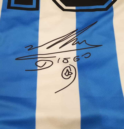 Diego Maradona Signed Argentina 1986 Jersey Shirt - COA - Signature Version