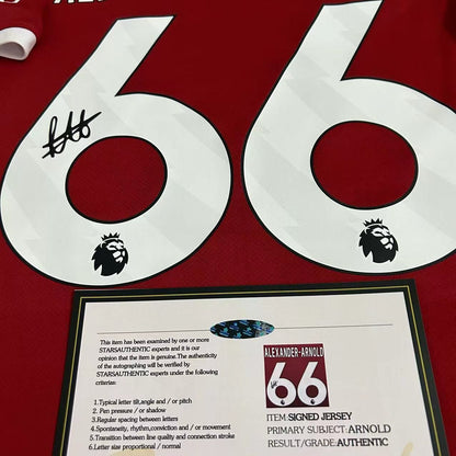 Trent Alexander-Arnold Signed Liverpool Final 23/24 Home Jersey Shirt - COA - Signature Version