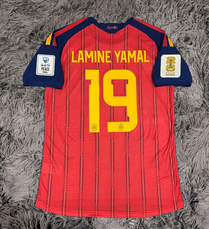 Lamine Yamal Spain 2026/27 Home Final Jersey Shirt - Winners Version