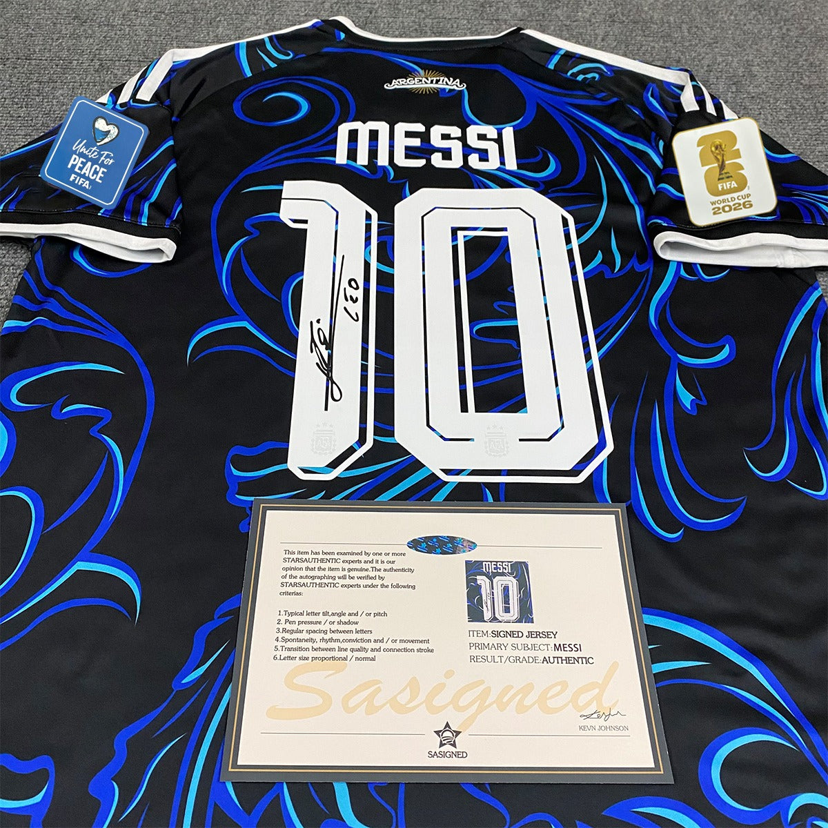 Lionel Messi Signed Argentina 2026/27 Away Jersey Shirt - COA - Signature Version