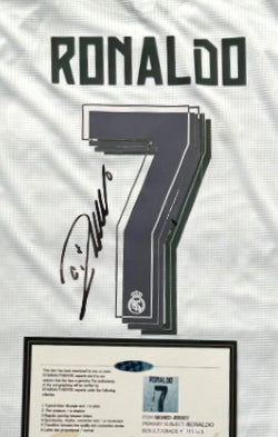 Cristiano Ronaldo Signed Real Madrid 15/16 Jersey Shirt - COA - Signature Version