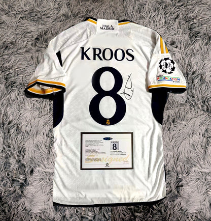 Toni Kroos Signed Real Madrid Final 23/24 Home Jersey Shirt - COA - Signature Version