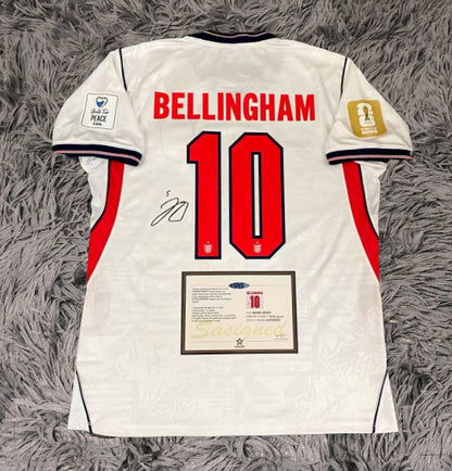 Jude Bellingham Signed England 2026 World Cup Jersey Shirt - COA - Signature Version