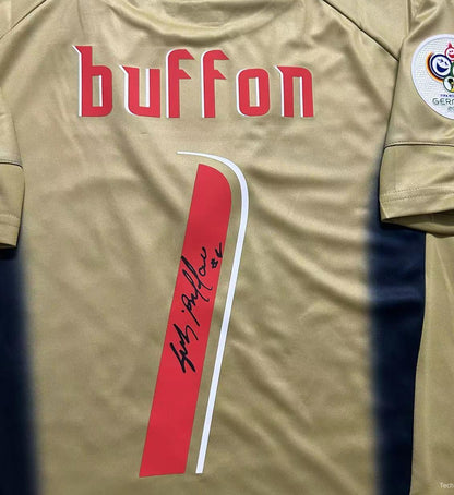 Gianluigi Buffon Signed Italy 2006 Home Jersey Shirt - COA - Signature Version