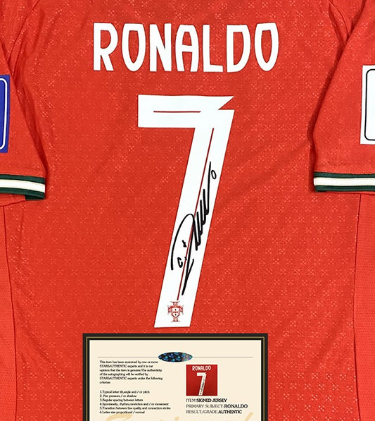 Cristiano Ronaldo Signed Portugal 25/26 Home Jersey Shirt - COA - Signature Version