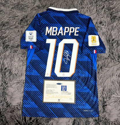 Kylian Mbappe Signed France 2026/27 Home Jersey Shirt - COA - Signature Version