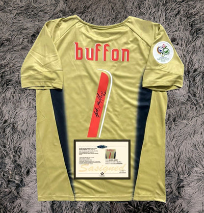 Gianluigi Buffon Signed Italy 2006 Home Jersey Shirt - COA - Signature Version