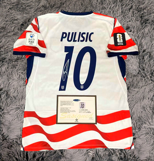 Christian Pulisic Signed USA 2026/27 Home Jersey Shirt - COA - Signature Version