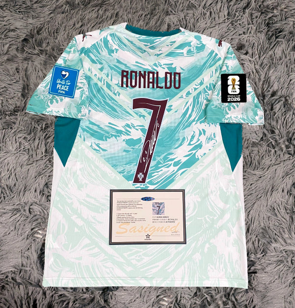 Cristiano Ronaldo Signed Portugal 2026/27 Away Jersey Shirt - COA - Signature Version
