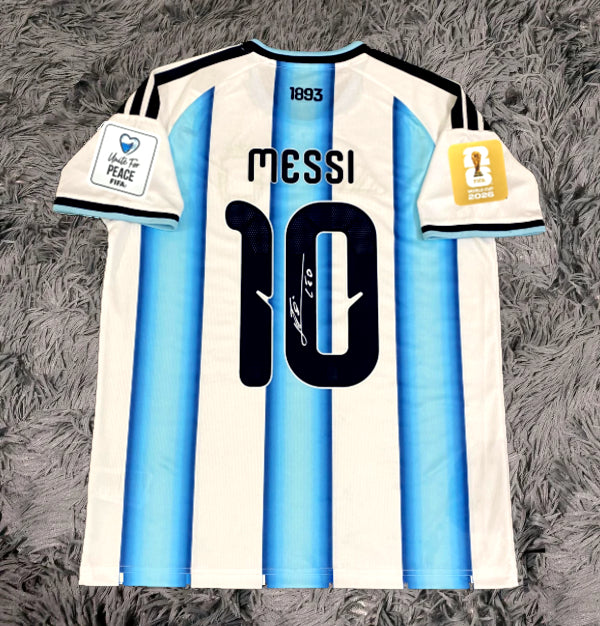 Lionel Messi Signed Argentina 2026/27 Home Jersey Shirt - COA - Signature Version