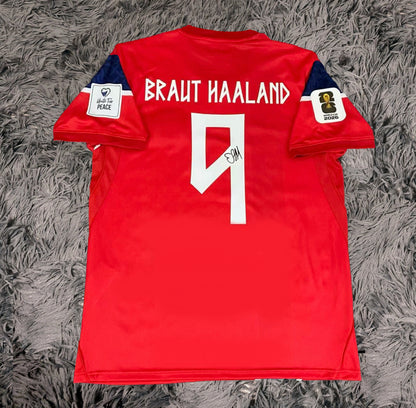 Erling Haaland Signed Norway 2026/27 Home Jersey Shirt - COA - Signature Version