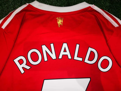 Cristiano Ronaldo Signed Man United 21/22 Home Jersey Shirt - COA - Signature Version