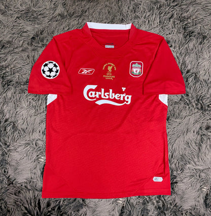 Steven Gerrard Signed Liverpool 04/05 Home Jersey Shirt - COA - Signature Version