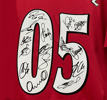 Liverpool Full Team Signed Istanbul 04/05 Jersey Shirt - COA - Signature Version