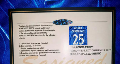 Chelsea Full Squad Signed 25/26 CWC Winners Jersey Shirt - COA - Signature Version