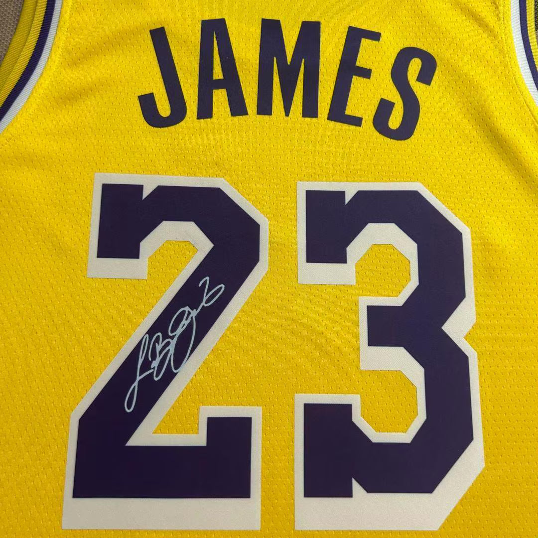 Lebron James Signed LA Lakers 23/26 Home Jersey Shirt - COA - Signature Version