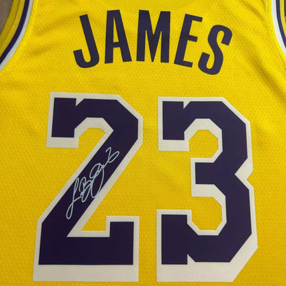 Lebron James Signed LA Lakers 23/26 Home Jersey Shirt - COA - Signature Version