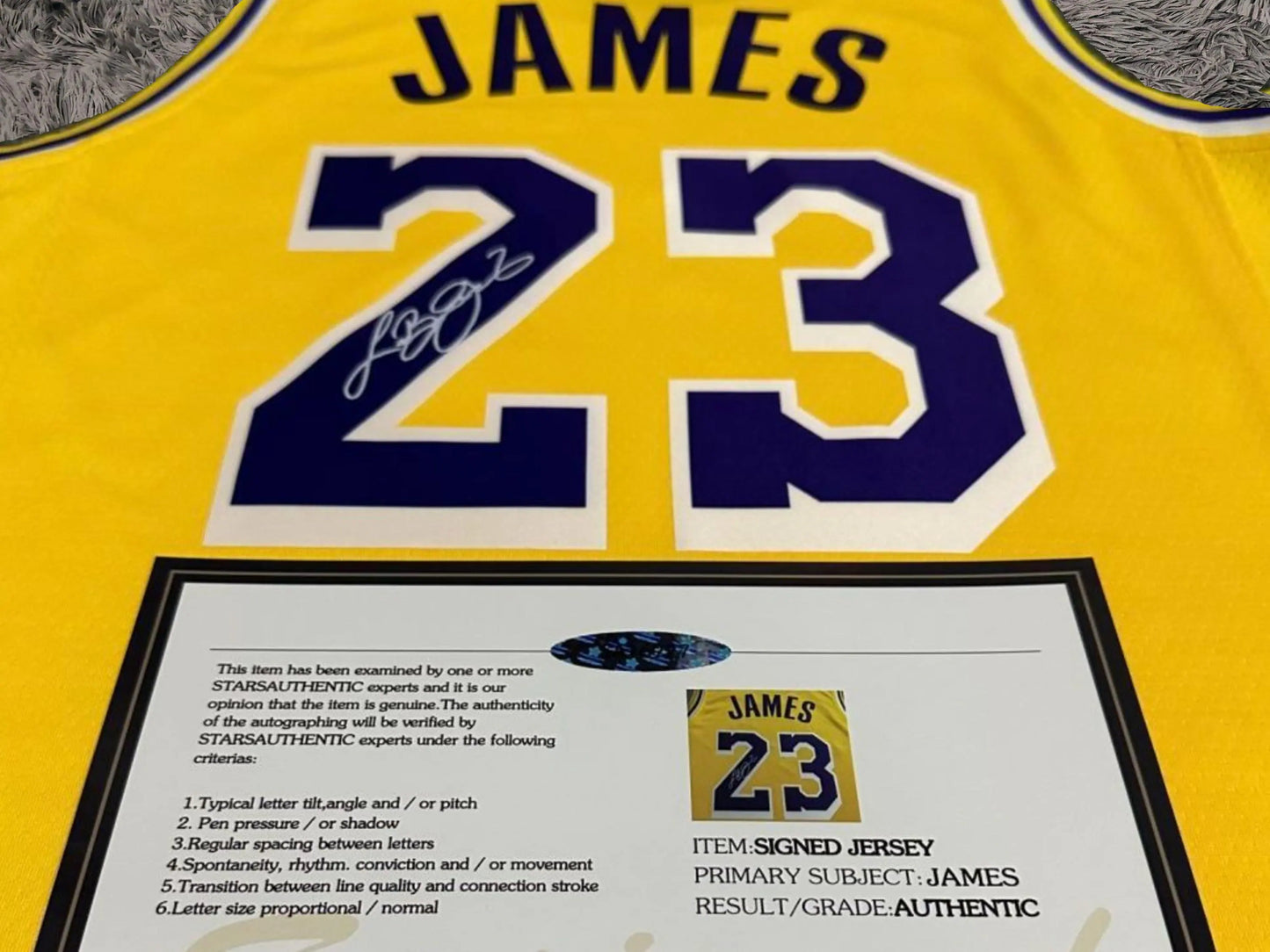 Lebron James Signed LA Lakers 23/26 Home Jersey Shirt - COA - Signature Version